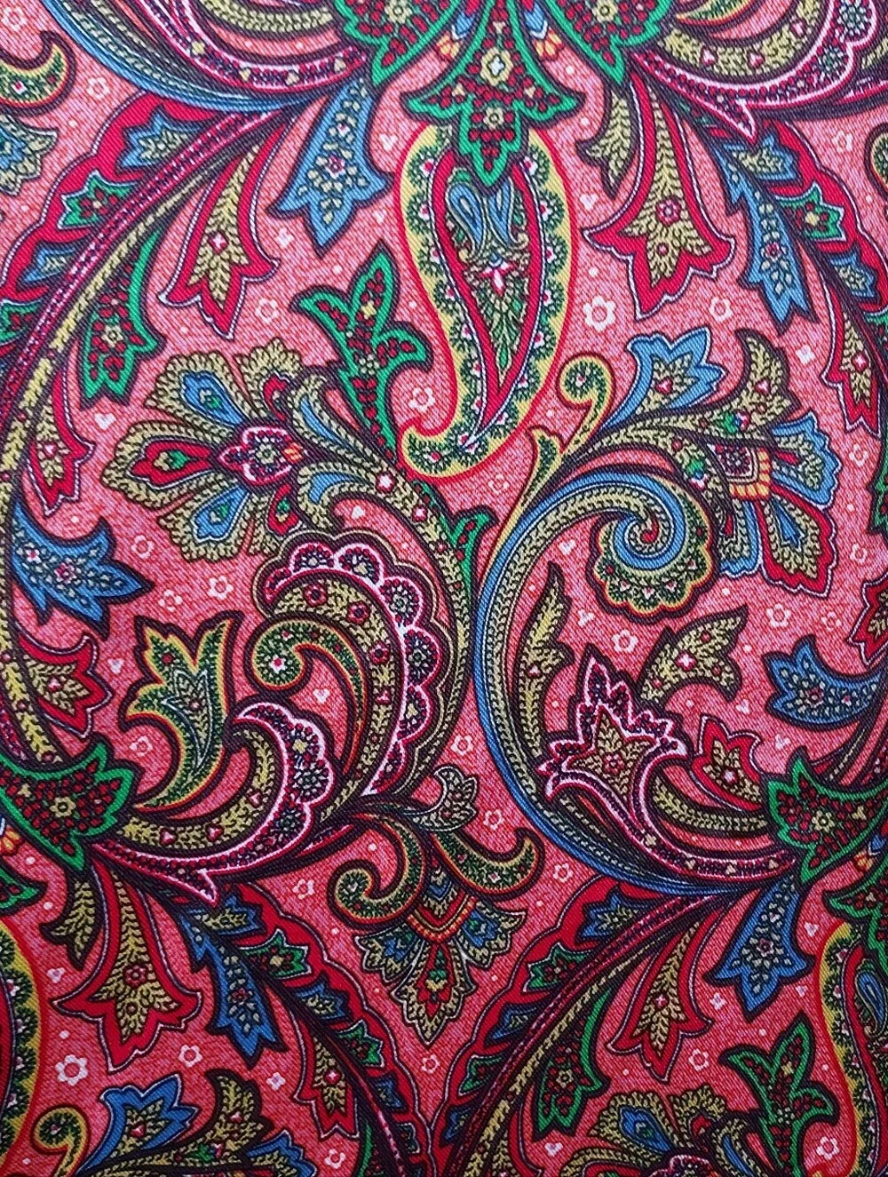 LOFT Small Colorful Paisley Satin Blouse Top Office Career Wear